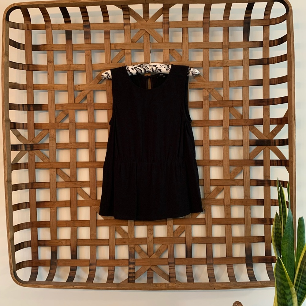 Madewell Peplum sleeveless top